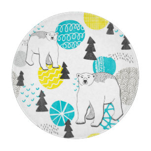 Eisbär Schneidebrett