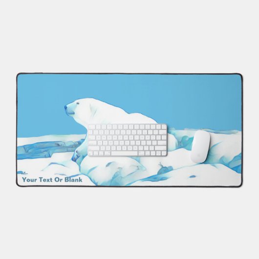 Eisbär Schreibtischunterlage (Tastatur & Maus)