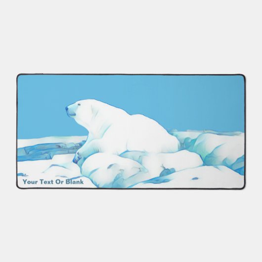 Eisbär Schreibtischunterlage (Vorderseite)