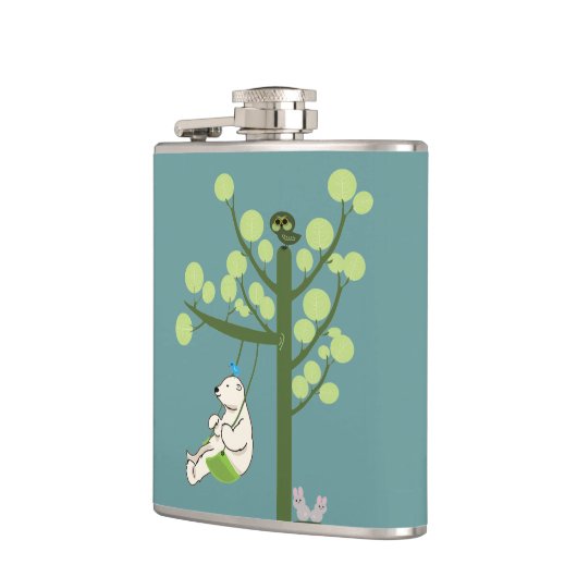 Eisbär schwingt flachmann (Links)