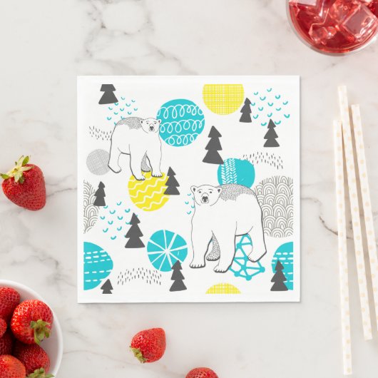Eisbär Serviette (Beispiel)
