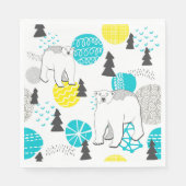 Eisbär Serviette (Vorderseite)