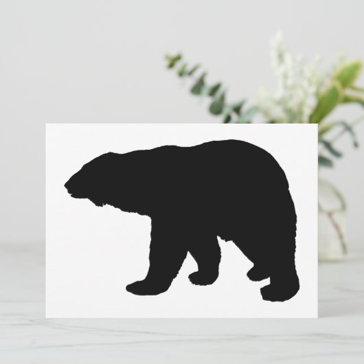 Eisbär-Silhouette (Stehend Vorderseite)