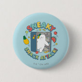 Eisbär - Sneaky Snack Attack! Button (Vorderseite)