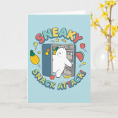 Eisbär - Sneaky Snack Attack! Karte (Gelbe Blume)