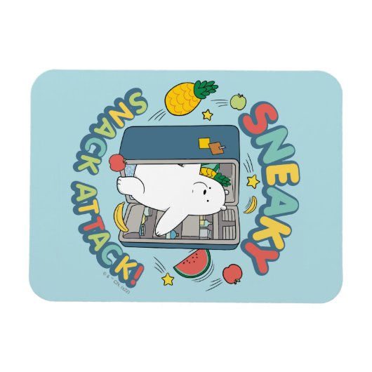 Eisbär - Sneaky Snack Attack! Magnet (Horizontal)