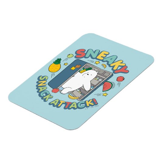 Eisbär - Sneaky Snack Attack! Magnet (Linke Seite)