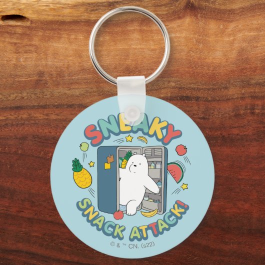 Eisbär - Sneaky Snack Attack! Schlüsselanhänger (Vorderseite)