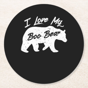 Eisbär Spirit Bear Halloween Tierliebhaber Runder Pappuntersetzer