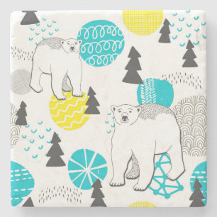 Eisbär Steinuntersetzer