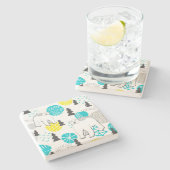 Eisbär Steinuntersetzer (Seitenansicht)