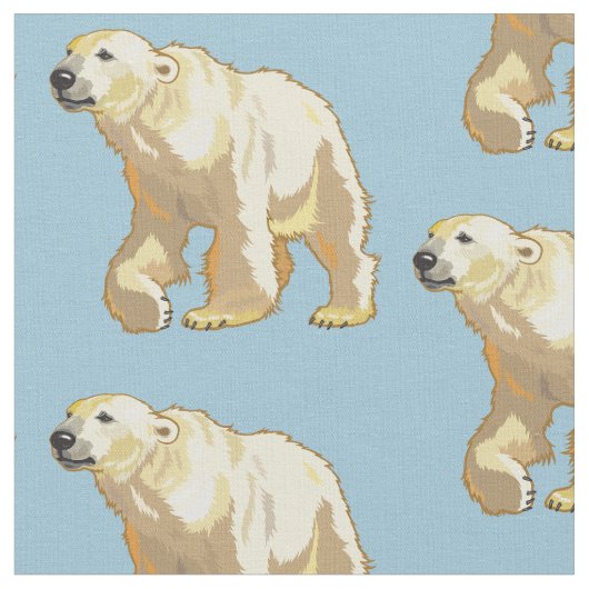 Eisbär Stoff (Nahaufnahme)