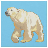 Eisbär Stoff (Nahaufnahme)