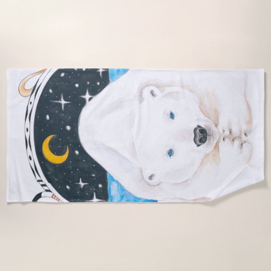 Eisbär Strandtuch (Vorderseite)