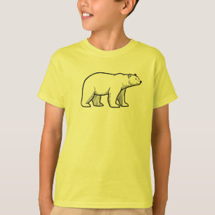 Eisbär-T-Shirt – minimalistisches Tierdesign T-Shirt