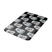 Eisbar-Tiermuster-Design Badematte (Schrägansicht)