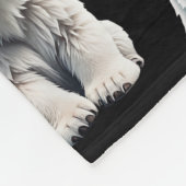 Eisbar-Tiermuster-Design Fleecedecke (Ecke)