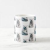 Eisbar-Tiermuster-Design Kaffeetasse (Mittel)