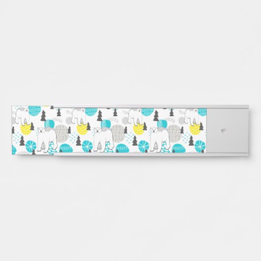 Eisbär Türschild (Vorderseite )