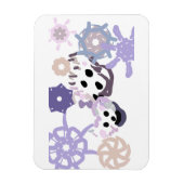 Eisbär und Baby Winter Magnet (Vertikal)