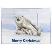Eisbär und CUB Große Geschenktüte (Rückseite)