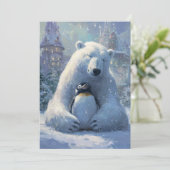 Eisbär und Penguin Weihnachten (Stehend Vorderseite)