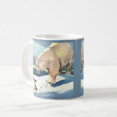 Eisbär und Pinguin der 40er Jahre Kaffeetasse (Vorderseite Links)
