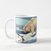 Eisbär und Pinguin der 40er Jahre Kaffeetasse (Links)