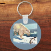 Eisbär und Pinguin der 40er Jahre Schlüsselanhänger (Vorderseite)