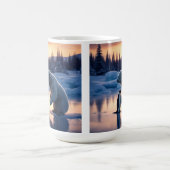 Eisbär und Pinguin Kaffeetasse (Mittel)