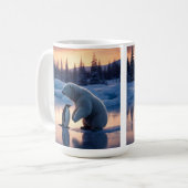 Eisbär und Pinguin Kaffeetasse (Vorderseite Links)