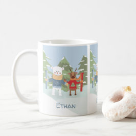 Eisbär und Rentierkind Kaffeetasse