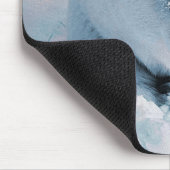 Eisbär und Schnee Mousepad (Ecke)