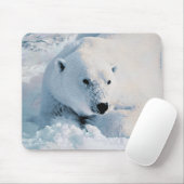 Eisbär und Schnee Mousepad (Mit Mouse)