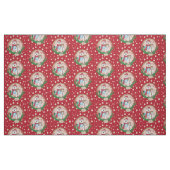 Eisbär und Schneemann Weihnachtsmuster Stoff (Fat Quarter (45,7 x 55,9 cm))