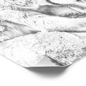 Eisbär und Wasser Fotodruck (Ecke)
