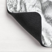 Eisbär und Wasser Mousepad (Ecke)