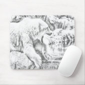 Eisbär und Wasser Mousepad (Mit Mouse)