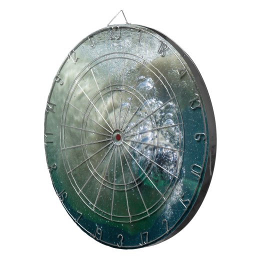 Eisbär unter Wasser Dartscheibe (Vorderseite rechts)