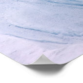 Eisbär, Ursus maritimus, auf einem Riesen Poster (Ecke)