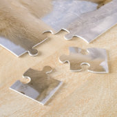 Eisbär, Ursus maritimus, auf Eis und Schnee, 2 Puzzle (Seite)