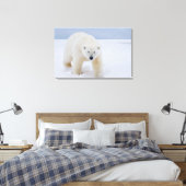 Eisbär, Ursus maritimus, auf Eis und Schnee, Leinwanddruck (Insitu (Schlafzimmer))