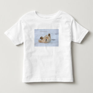 Eisbär, Ursus maritimus, Jungtier rollt 3 Kleinkind T-shirt