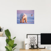 Eisbär, Ursus maritimus Poster (Heimbüro)