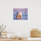 Eisbär, Ursus maritimus Poster (Küche)