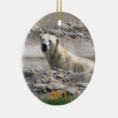 Eisbär-Verzierung Keramikornament (Rechts)