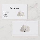 Eisbär Visitenkarte (Vorne/Hinten)