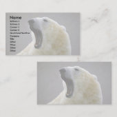 Eisbär Visitenkarte (Vorne/Hinten)