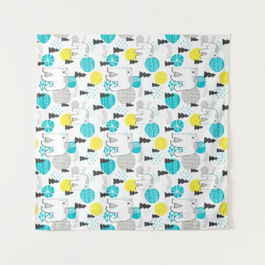 Eisbär Wandteppich (Vorderseite (Horizontal))