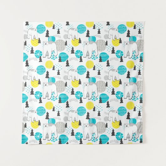 Eisbär Wandteppich (Vorderseite)